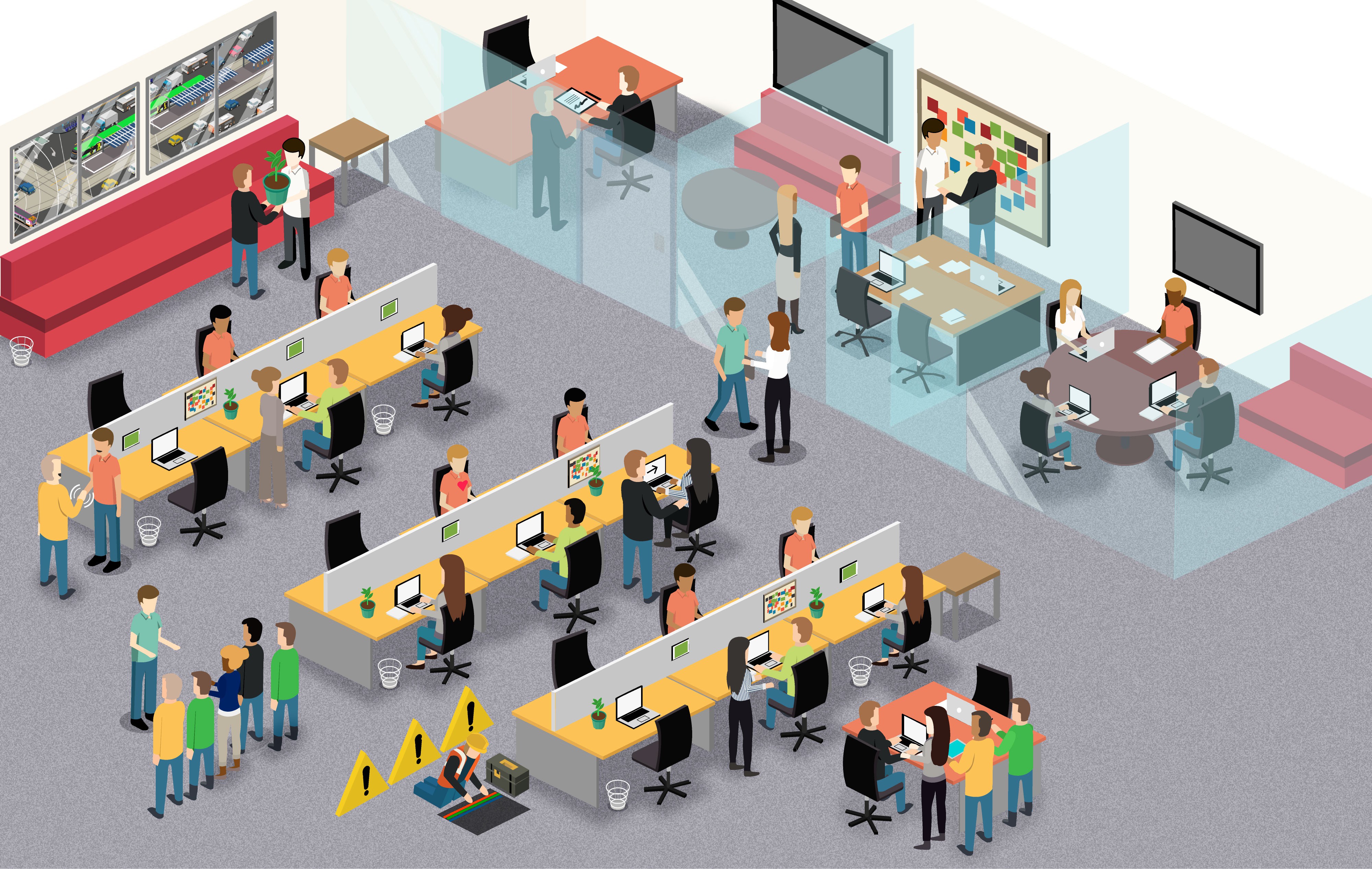 office layout infographic