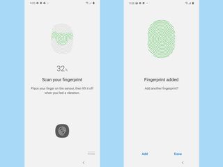 Galaxy S20 features fingerprint sensor