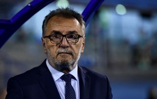 Dinamo Zagreb coach Ante Cacic looks on ahead of a game against Salzburg in October 2022.