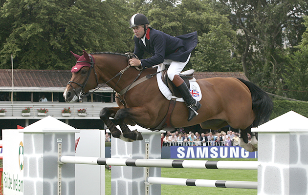 08.08.08 . The Samsung Super League Show Jumping Competition . Nick Skelton and Arko III .