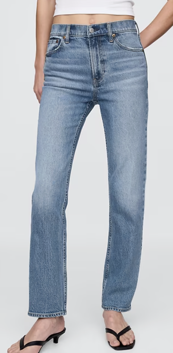 Gap, High Rise &amp;rsquo;90s Slim Straight Jeans (Were $89.95)