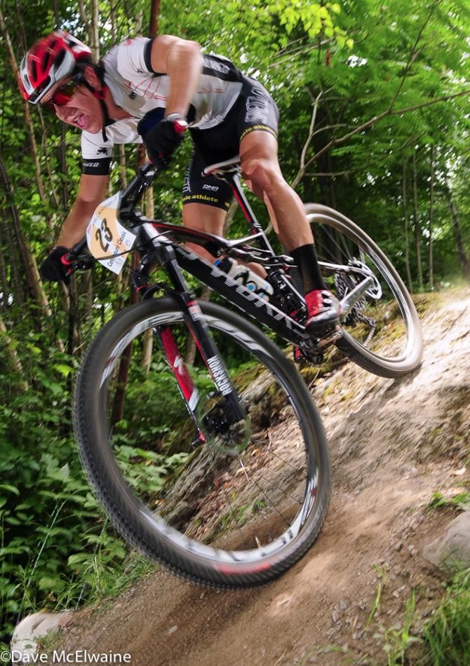 Casey Williams (Whole Athlete) was descending with wild abandon