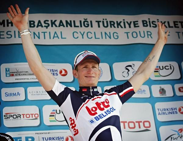 Stage 2 winner Andre Greipel (Lotto Belisol)