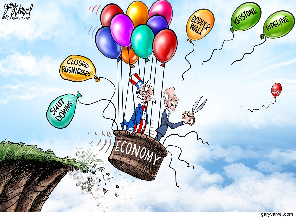 Political Cartoon U S Biden Economy The Week