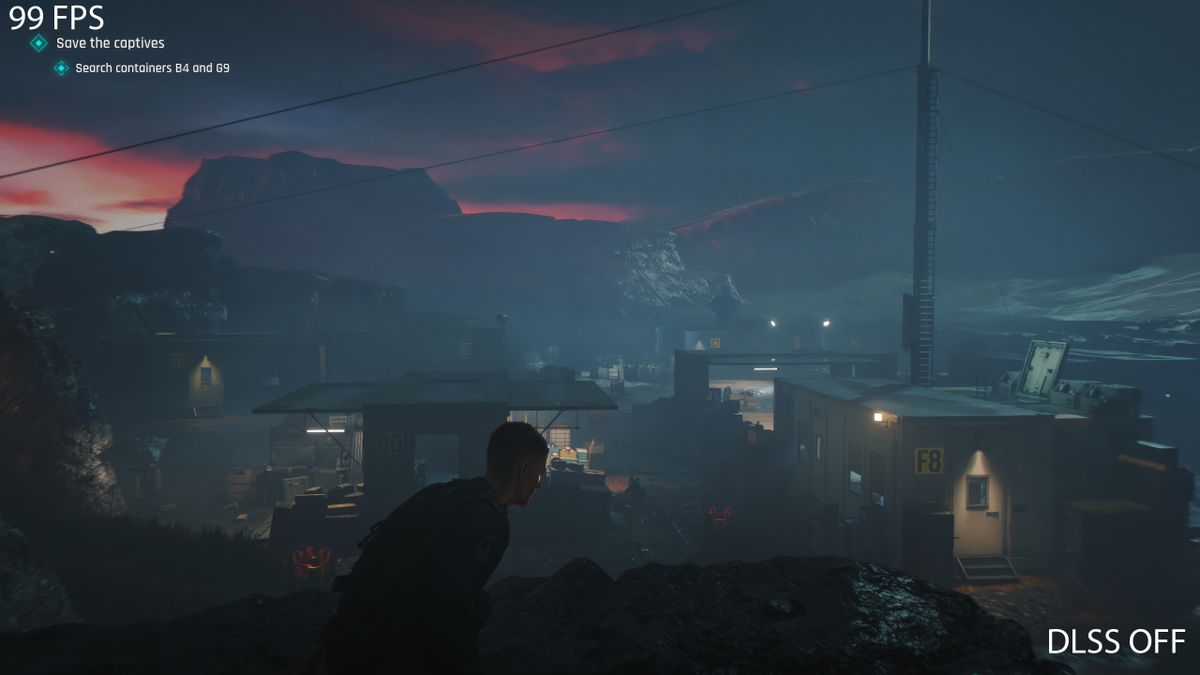 Screenshot of the game 007 First Light running on an Nvidia GeForce graphics card