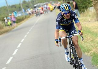 Michael Morkov (Saxo Bank-Tinkoff Bank) floundered on the final climb after his escape