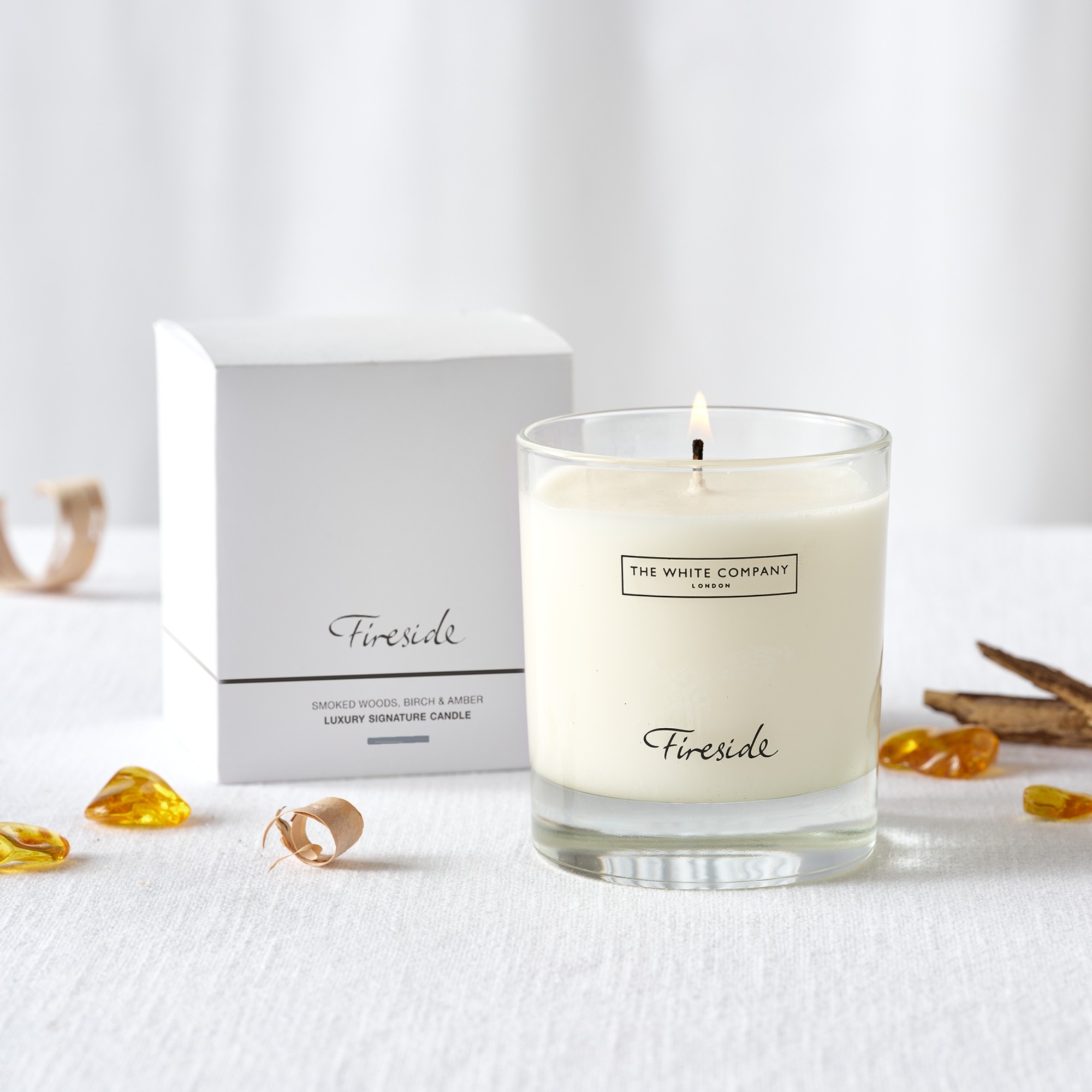 The White Company Fireside Luxury Signature Candle