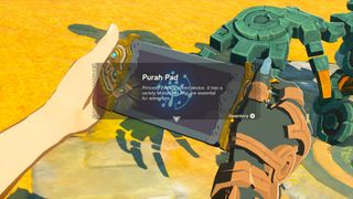 Zelda Tears of the Kingdom Purah pad