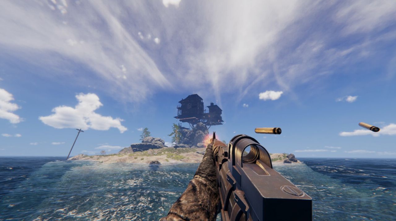 An image from flooded world survival game Sunkenland