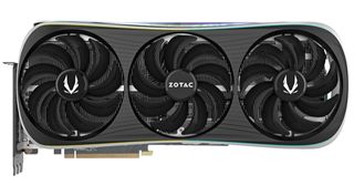 A graphics card against a white background