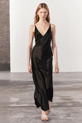 Surplice Slip Dress