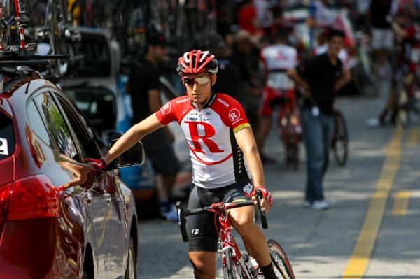 Matthew Busche (RadioShack) looking confident before the start.