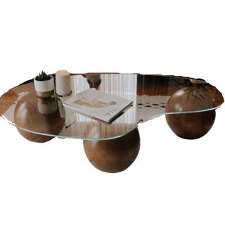 Glass Coffee Table, Solid Wood Ball Feet, Wood Ball, Marble Coffee Table Leg, Bed Feet, Decorative Wooden Balls, Living Room Center Table