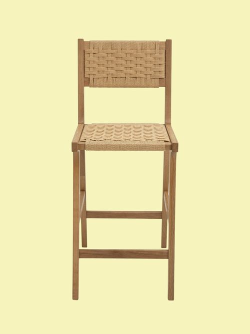 Habitat Faro Pair of Woven Oak Bar Stools - Natural