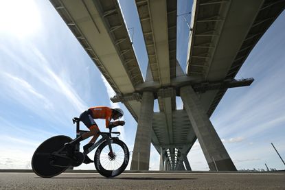 MONTREAL, QUEBEC - SEPTEMBER 21: Ryan Gal and Team Netherlands competes during 99th UCI Road World Championships Montreal 2026, Men Under 23 Individual Time Trial a 31.3km race from Montreal to Montreal on September 21, 2026 in Montreal, Quebec. (Photo by Dario Belingheri/Getty Images)
