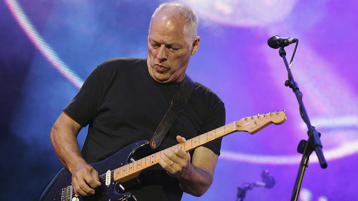 David Gilmour performs onstage