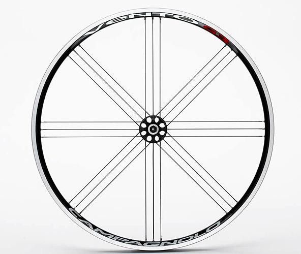 Vento rear wheel with black finish.