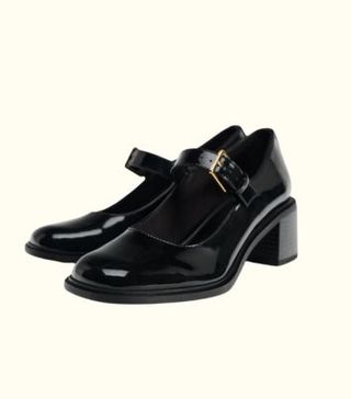 Image of heeled mary jane shoes