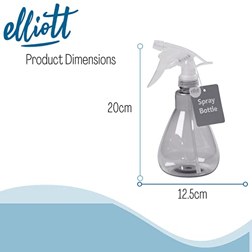Elliott Plastic 500ml Spray Bottle With Adjustable Trigger Action for Misting and Full Spray Modes, Ideal for Home Cleaning Including Windows and Creating Diy Cleaning Solutions