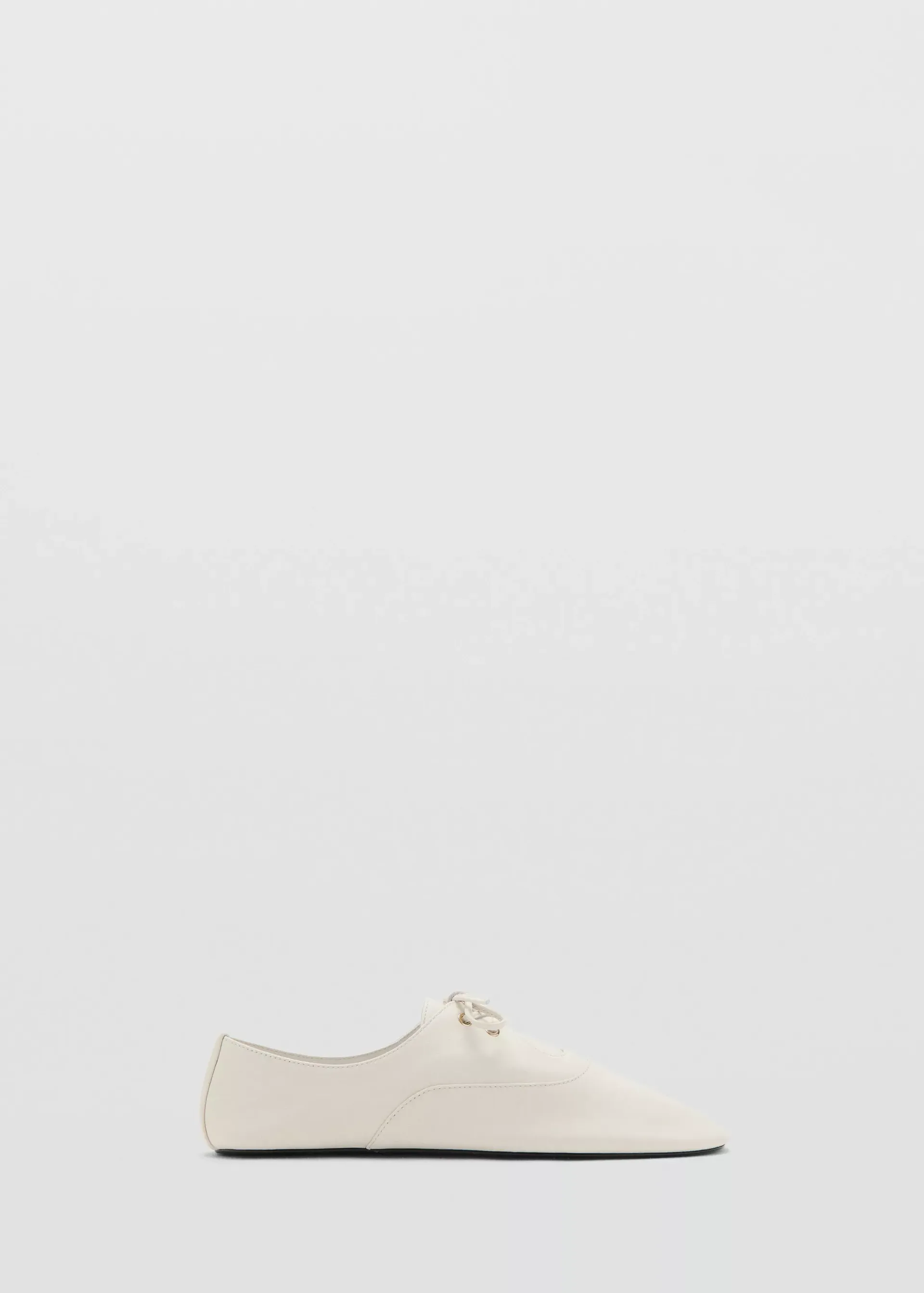 Lace-Up Leather Shoes - Women | Mango United Kingdom