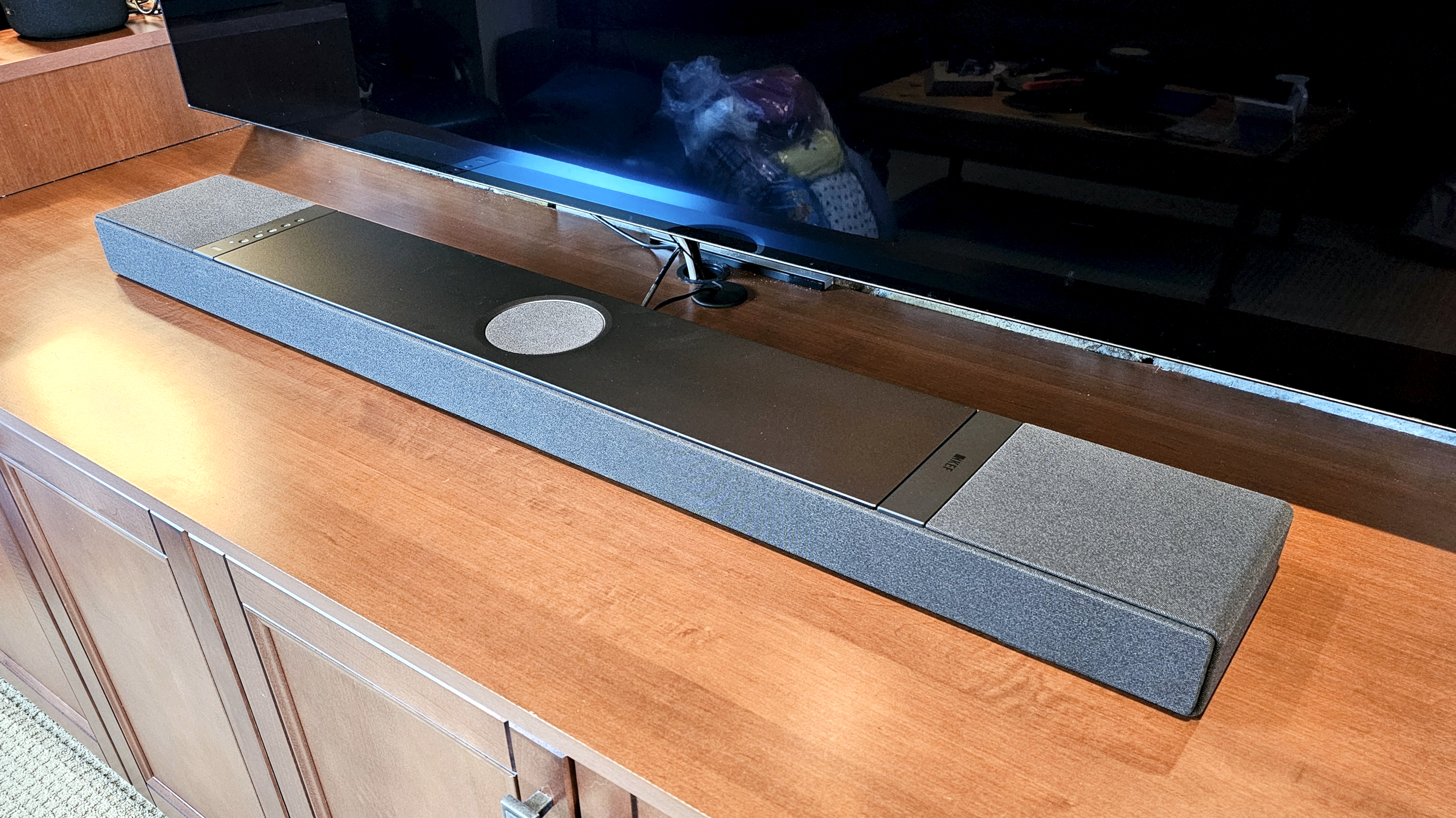 KEF XIO on table shown from above