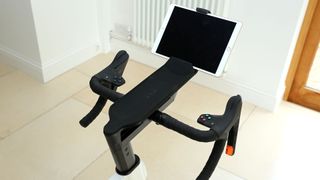 Zwift Ride cockpit with tablet holder