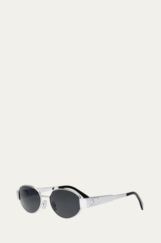 Celine Triomphe Oval Metal Sunglasses