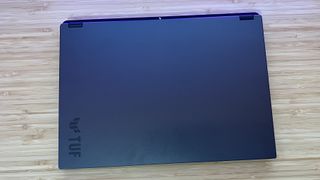 Asus TUF A14 gaming laptop with lid closed