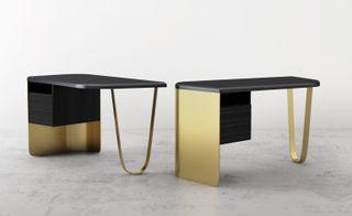 Galerie BSL debuted the 'Vessel' desk designed by Charles Kalpakian