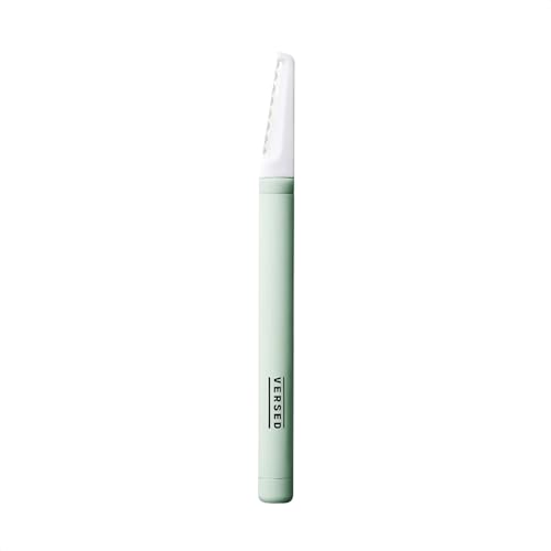 Versed Instant Gratification At-Home Dermaplaning Tool - Reusable, Pro-Grade Facial Exfoliator - Stainless Steel Facial Razor With Single-Edge Blade for Smooth Complexion & Enhanced Makeup Application