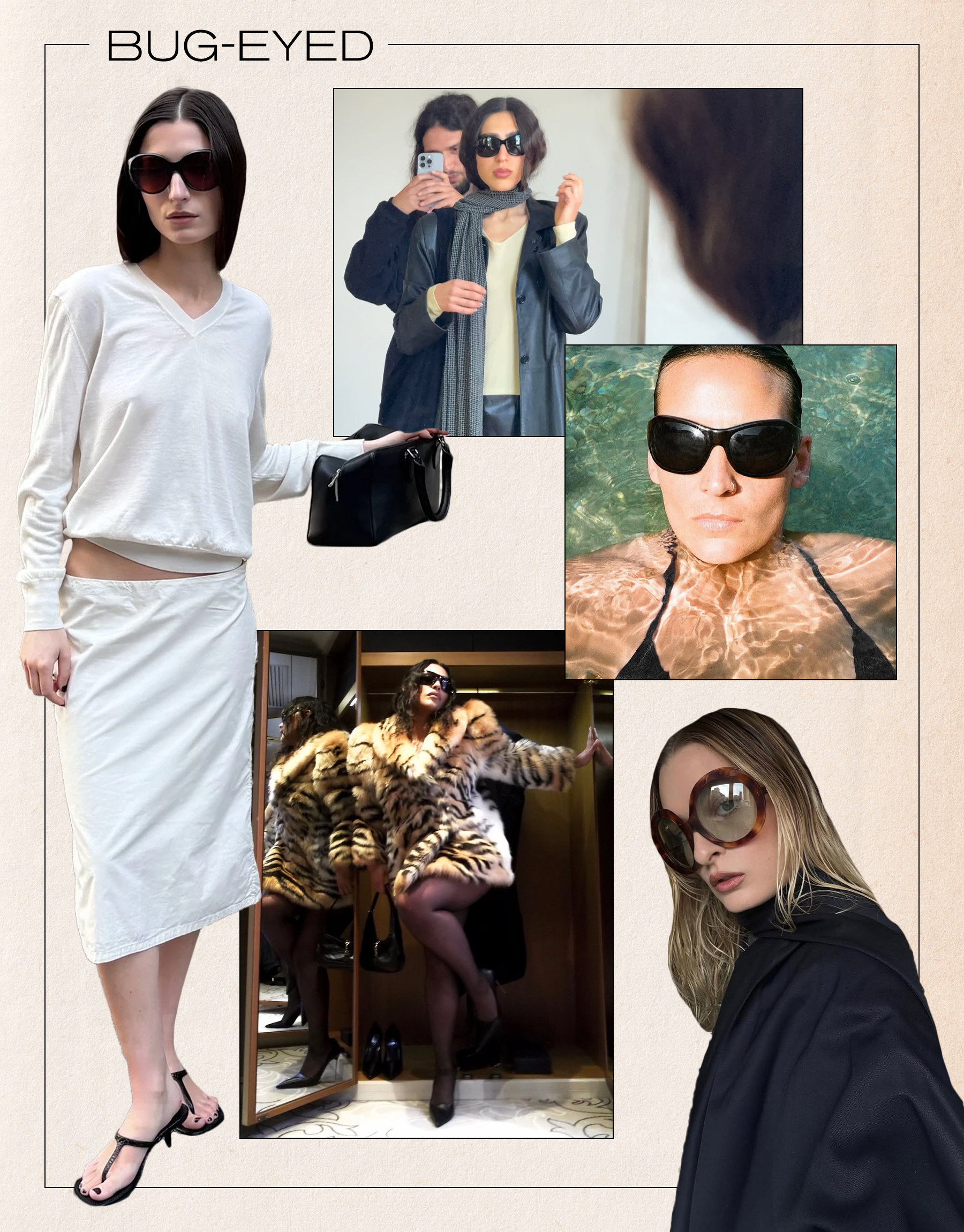 a collage of runway and influencer imagery featuring the biggest fashion trends of spring 2026