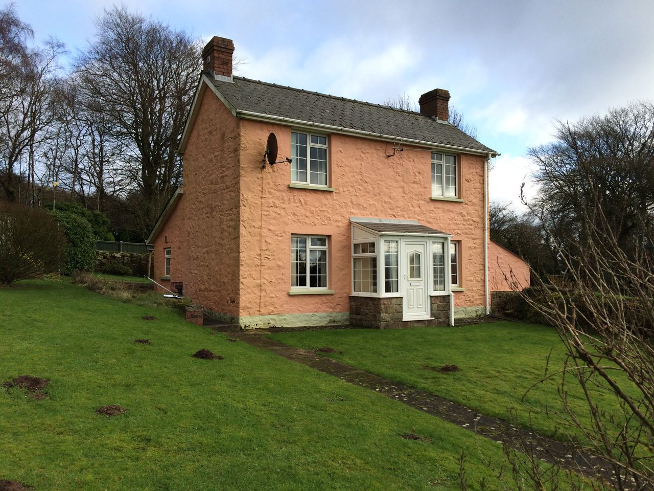 before shot of renovated cottage