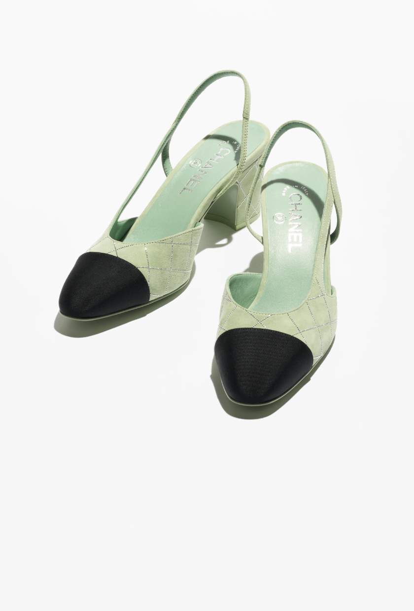 An image of Chanel slingbacks.