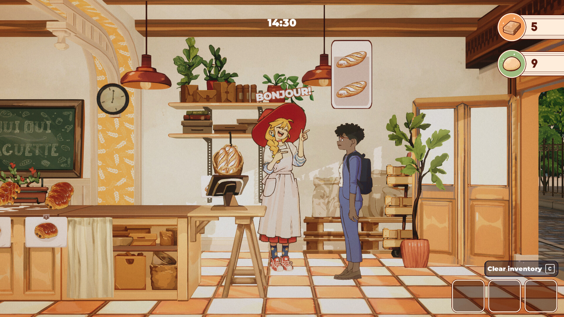 A screenshot of the upcoming Switch 2 game, The Witch's Bakery