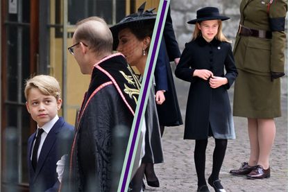 Prince George and Princess Charlotte Queen's funeral