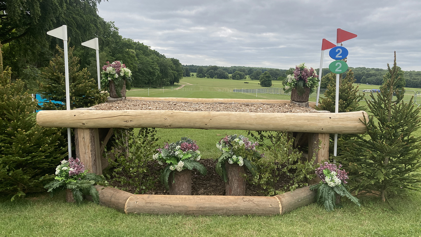 Bramham Horse Trials cross-country course 2023: fence 2
