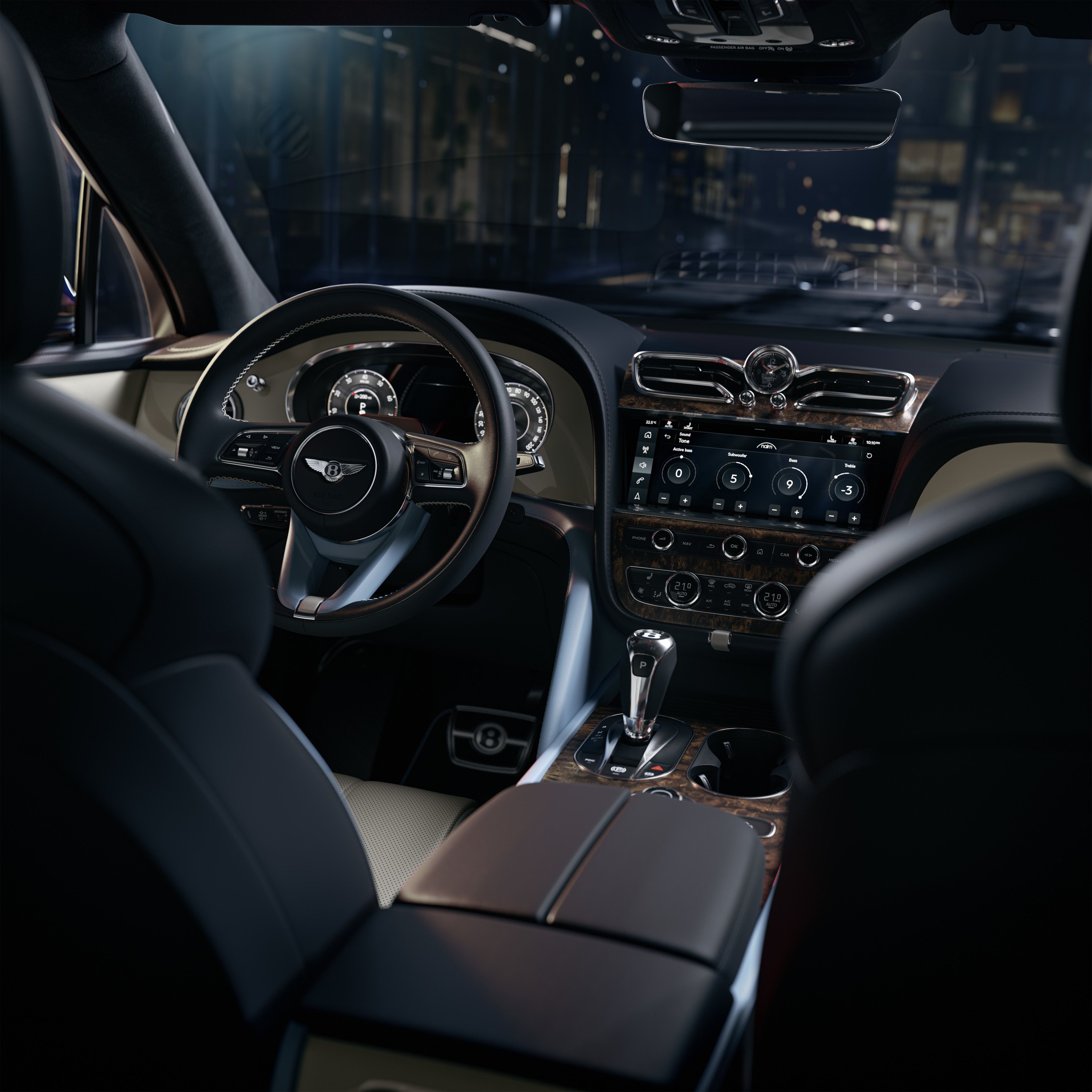 The interior of the Bentley Bentayga Artenara Edition