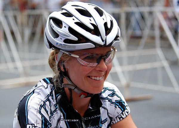Vanderkitten's Laura Bowles was all smiles on the start line.
