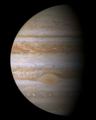 This photo of Jupiter was taken by the Cassini-Huygens mission in 2003.