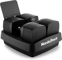 NordicTrack 50 Lb iSelect Adjustable Dumbbells, Works with Alexa, Sold as Pair Now $300 Save 30%