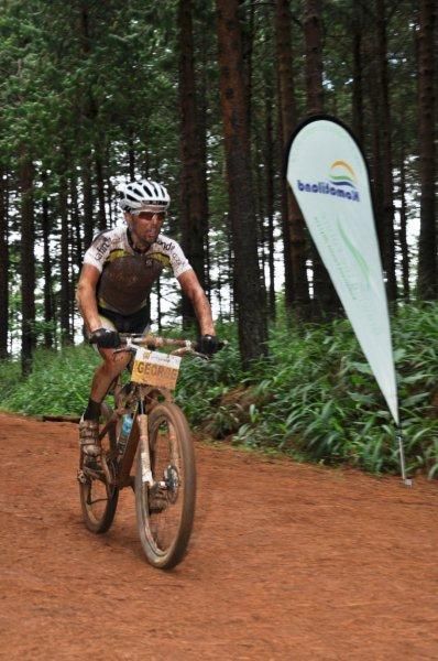 David George rides to third overall.