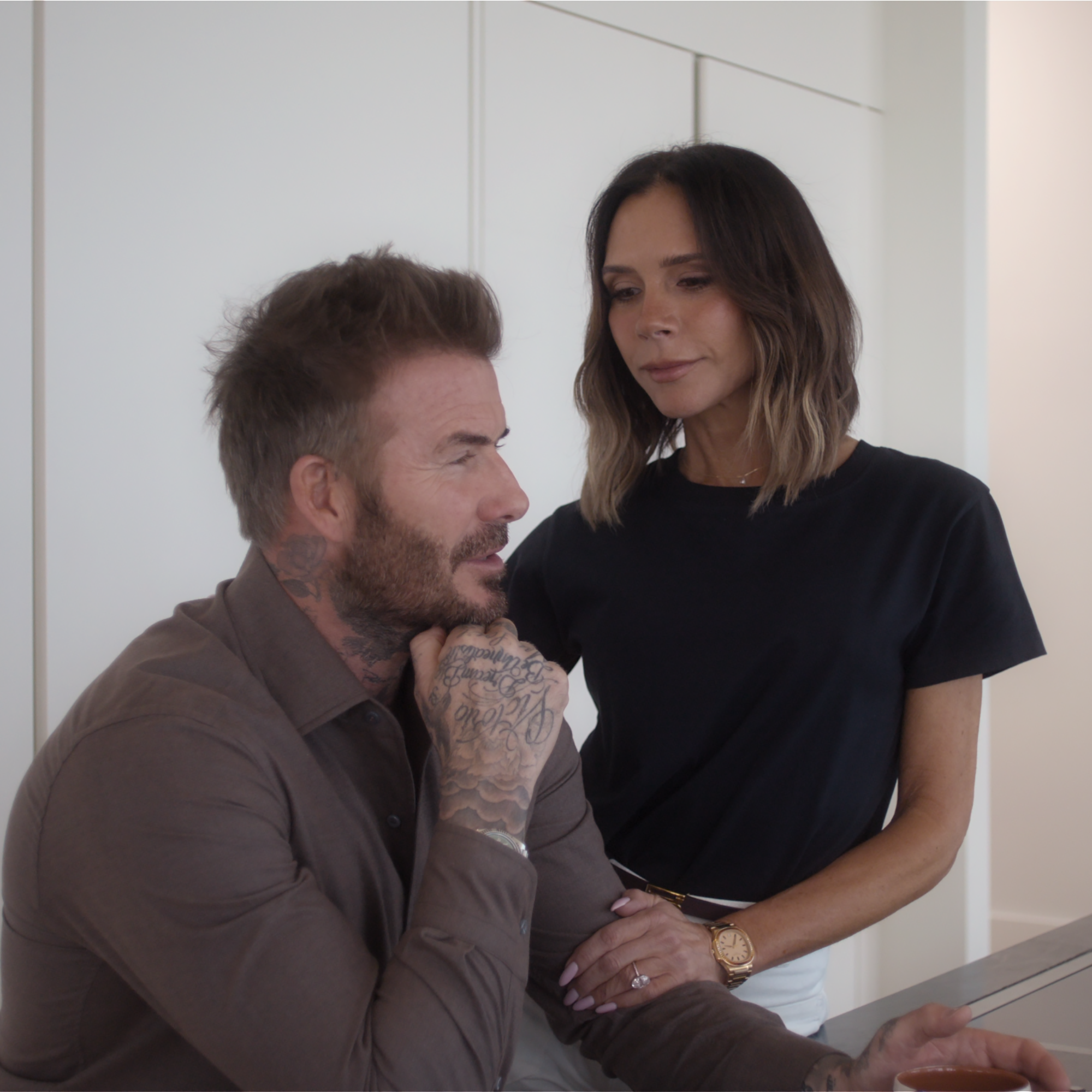 Victoria and David Beckham kitchen