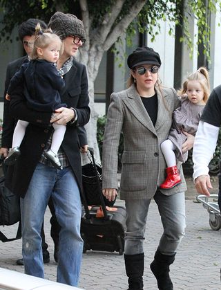 Lisa Marie Presley with Finley and Harper