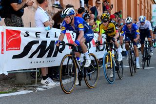 Remco Evenepoel and Jonas Vingegaard at the 2021 Giro dell'Emillia