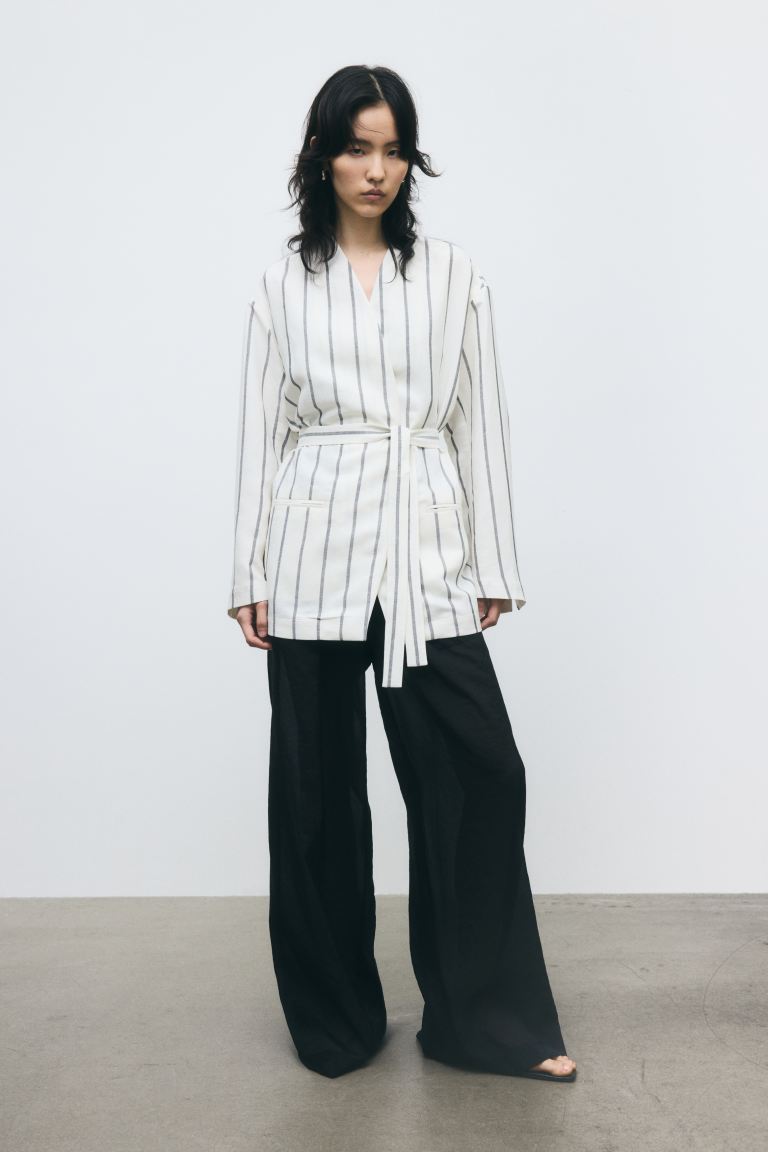 Linen-Blend Jacket