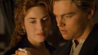Rose and Jack in Titanic.
