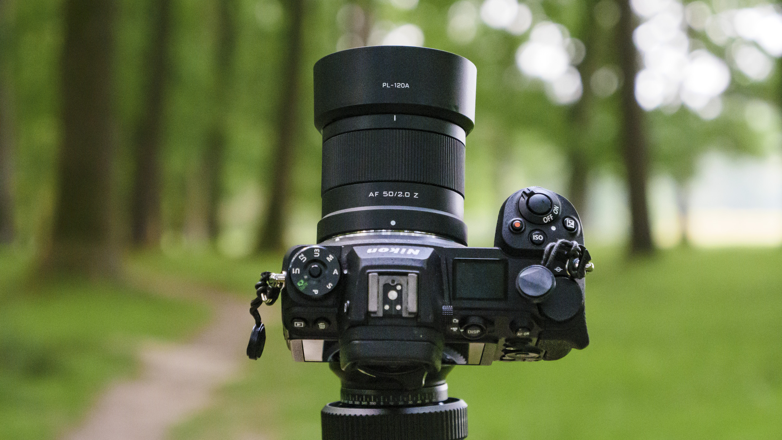 Viltrox AF 50mm F2 Air lens attached to a Nikon mirrorless camera