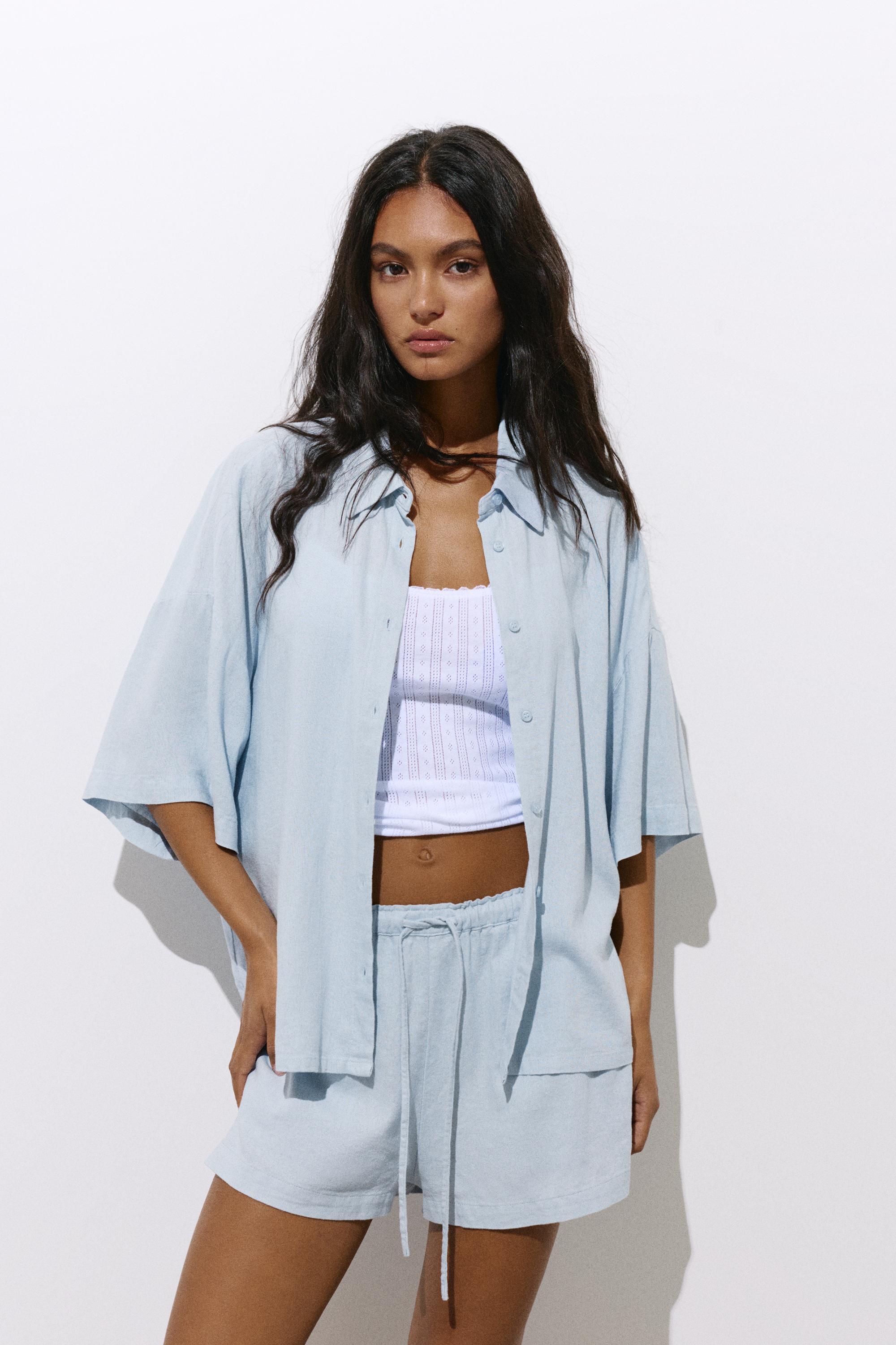 Linen Blend Shorts