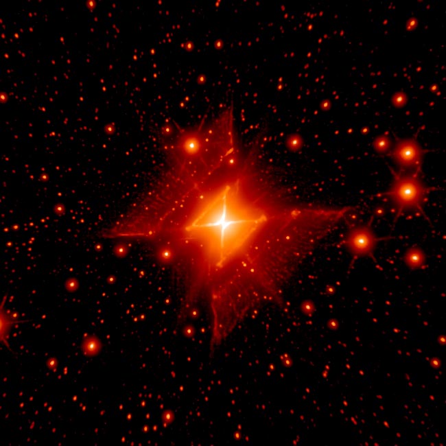 Near-Perfect Symmetry Revealed in Red Cosmic Square