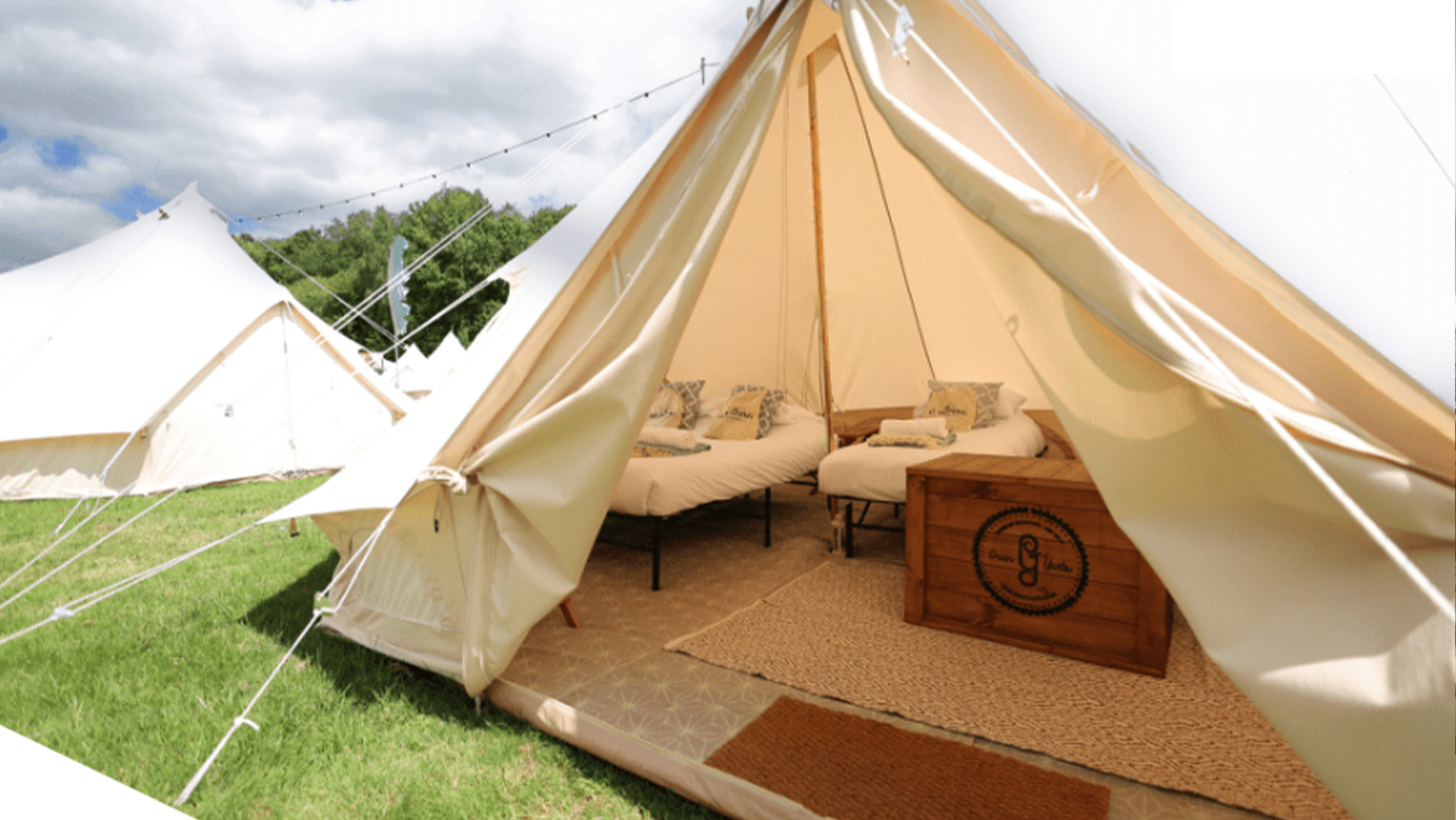 bell tent at Burghley Horse Trials